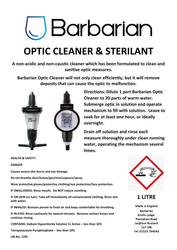 Barbarian Optic Cleaner & Sterilant - Image 3